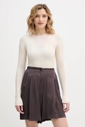 Pinko sweter z dodatkiem wełny damski kolor beżowy lekki 106317 A34B