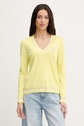 Liu Jo sweter damski kolor żółty lekki TA6068 MS49I