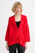 American Vintage kardigan z dodatkiem wełny damski kolor czerwony DAM19F