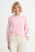 American Vintage pulóver gyapjúkeverékből meleg, rózsaszín, EAST18VC