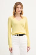 Lacoste maglione in cotone donna colore giallo AF3964