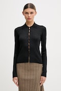 Sisley kardigan damski z lyocellem czarny 14Z4L500U
