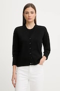 Sisley kardigan damski kolor czarny lekki 17Q3L603J