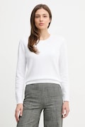 United Colors of Benetton sweter bawełniany damski kolor biały lekki 1C19D10FV