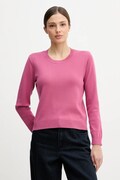 United Colors of Benetton sweter bawełniany damski kolor różowy lekki 1C19D10FV