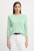 United Colors of Benetton sweter bawełniany damski kolor zielony lekki 1C19D10G1
