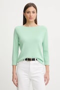 United Colors of Benetton sweter bawełniany damski kolor zielony lekki 1C19D10G1