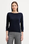 United Colors of Benetton sweter bawełniany damski kolor granatowy lekki 1C19D10G1