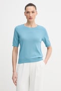 Памучна тениска United Colors of Benetton дамска в синьо 1C19D10G2