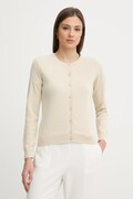United Colors of Benetton kardigan bawełniany damski kolor beżowy lekki 1C19D502P