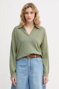 United Colors of Benetton sweter damski bawełniany zielony 1C19D301I