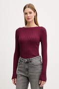 United Colors of Benetton sweter damski z wiskozą bordowy 1WZND10G9