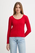 Marc O'Polo kardigan damski kolor czerwony lekki 5000009610