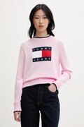 Tommy Jeans sweter damski bawełniany różowy DW0DW22316