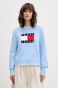 Tommy Jeans sweter damski bawełniany niebieski DW0DW22316
