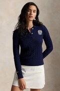 Polo Ralph Lauren sweter damski bawełniany granatowy 211B15810