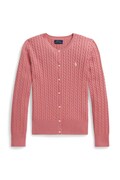 Polo Ralph Lauren kardigan bawełniany dziecięcy kolor różowy 313543047504
