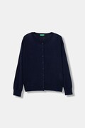 United Colors of Benetton kardigan za djecu s pamukom mornarsko plava 19DKC500Z