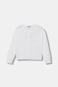 United Colors of Benetton kardigan dziecięcy z bawełną biały 19DKG500S