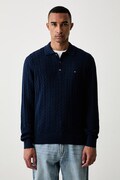 Tommy Hilfiger sweter męski bawełniany granatowy MW0MW41955