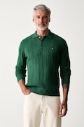 Tommy Hilfiger sweter męski bawełniany zielony MW0MW41955