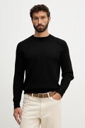Armani Exchange sweter z dodatkiem wełny męski kolor czarny lekki XM002825 AF10348