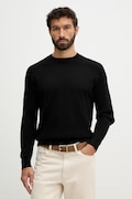 Armani Exchange sweter z dodatkiem wełny męski kolor czarny lekki XM002825 AF10348