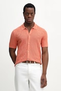 Joop! koszula bawełniana męska kolor pomarańczowy regular z kołnierzykiem klasycznym 30100054