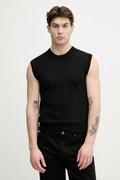 United Colors of Benetton pánska bavlnená vesta čierna farba 1098U401R