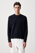 United Colors of Benetton pulover pentru bărbați din bumbac bleumarin 1UAEU10B6