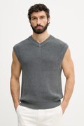 United Colors of Benetton жилет чоловічий з бавовною сірий 1VOXU401M