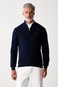 Tommy Hilfiger pulover pentru bărbați din bumbac bleumarin MW0MW42916