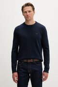 Tommy Jeans πουλόβερ ανδρικό βαμβακερό σκούρο μπλε DM0DM22853