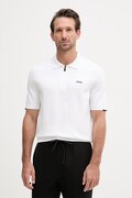 BOSS Green polo swetrowe męskie bawełniane X PS białe 50558344