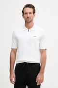 BOSS Green polo tricotat pentru bărbați, din bumbac X PS alb 50558344
