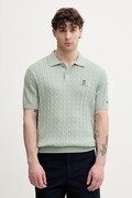 Tommy Hilfiger polo swetrowe męskie bawełniane zielone MW0MW42788
