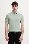 Tommy Hilfiger polo swetrowe męskie bawełniane zielone MW0MW42795