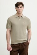 Tommy Hilfiger polo swetrowe męskie bawełniane zielone MW0MW42795