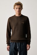 Aeronautica Militare sweter męski bawełniany brązowy MA1571UL00940