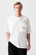 Undercover T-shirt oversize bawełniany męski biały UP1F4811