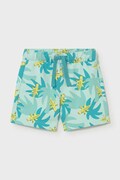 Mayoral szorty bawełniane dziecięce kolor turkusowy regulowana talia 1224