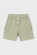 Dječje pamučne kratke hlače Mayoral boja: zelena, podesivi struk, 3212