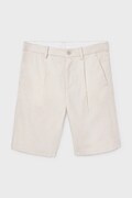 Mayoral szorty z domieszką lnu dziecięce kolor beżowy 6214