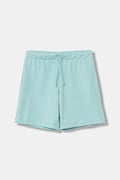 United Colors of Benetton teplákové šortky detské bavlnené tyrkysové regular waist 3BL0C903L