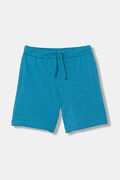 United Colors of Benetton teplákové šortky dětské bavlněné modré regular waist 3BL0C903L