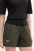 Salewa трекінгові шорти жіночі PEDROC зелені regular waist 00.0000029313