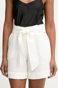 Marciano by Guess Γυναικείο κομψό σορτς με πρόσμιξη λινού JANE λευκό ψηλό