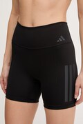adidas Performance szorty treningowe Optime damskie kolor czarny z nadrukiem high waist JZ1100