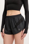 adidas by Stella McCartney szorty treningowe damskie kolor czarny gładkie high waist KA9507