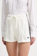 adidas Originals szorty damskie z bawełną beżowe high waist KD1397